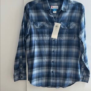 NEW Columbia Sportswear Long Sleeve Men’s Omni-Wick Flannel Shirt in Medium